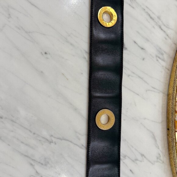 Celine Belt Black and Gold Size 85 - Picture 13 of 16